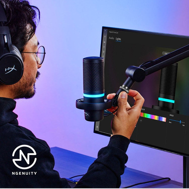 HyperX DuoCast RGB Usb Condenser Microphone Professional Podcast Mic Studio  Recording Microphone Gaming Microphone