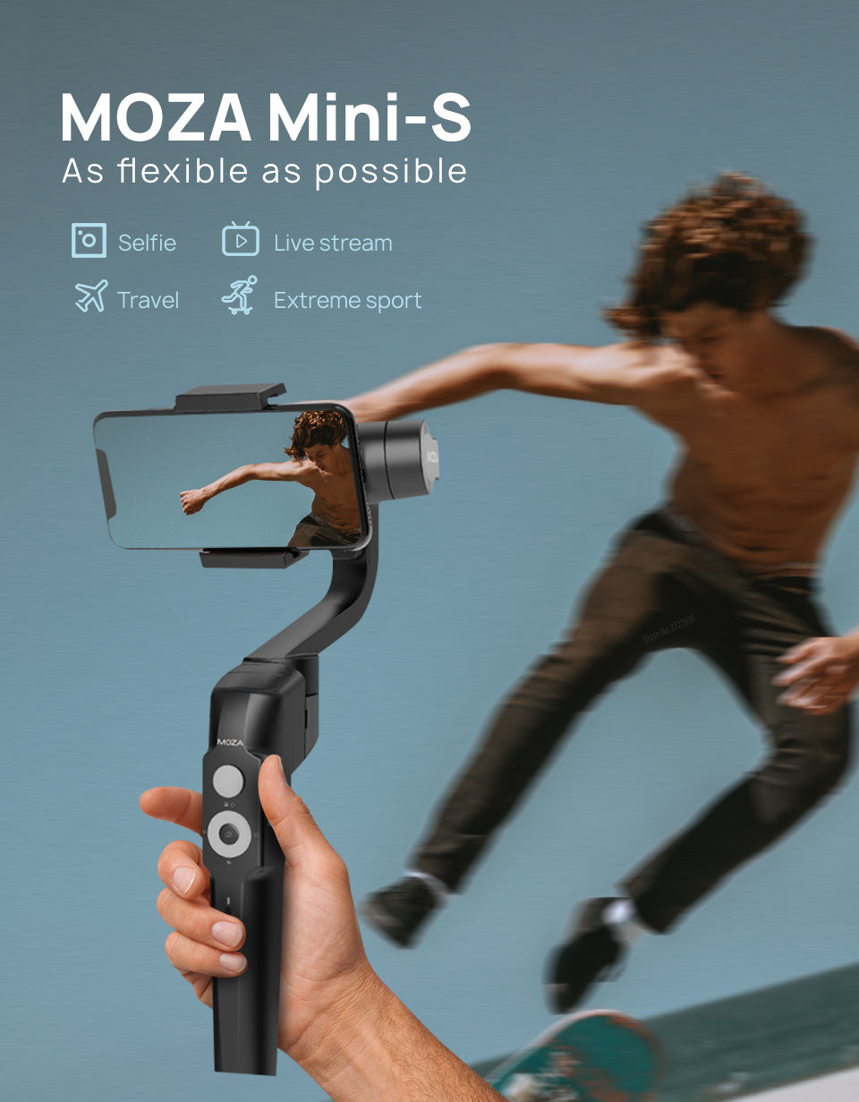 Moza Mini-s Essential Foldable Gimbal Stabilizer For Smartphone