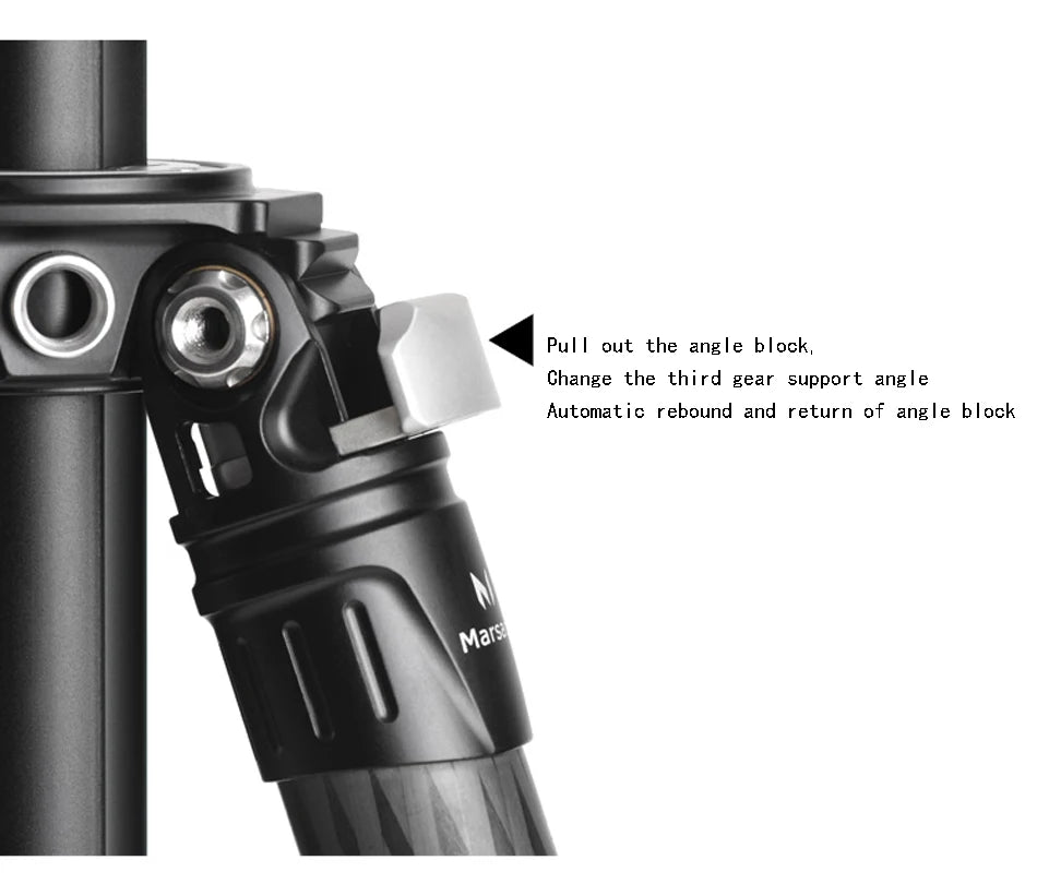 Marsace®MT-2543 + XB-2R Tripod Head Set Special Shaped Center Shaft New10