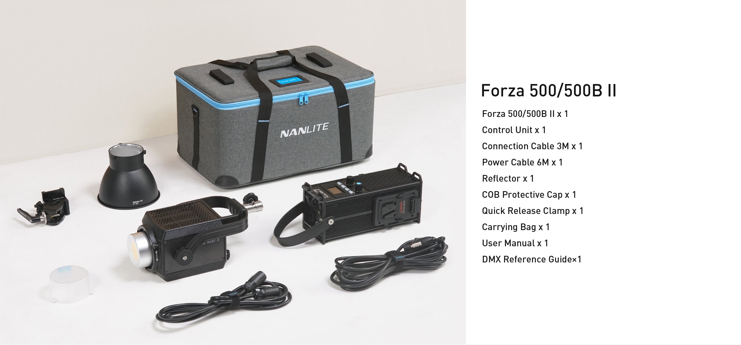 Nanlite Forza 500II 500 Bi-color  LED Monolight COB Light-26
