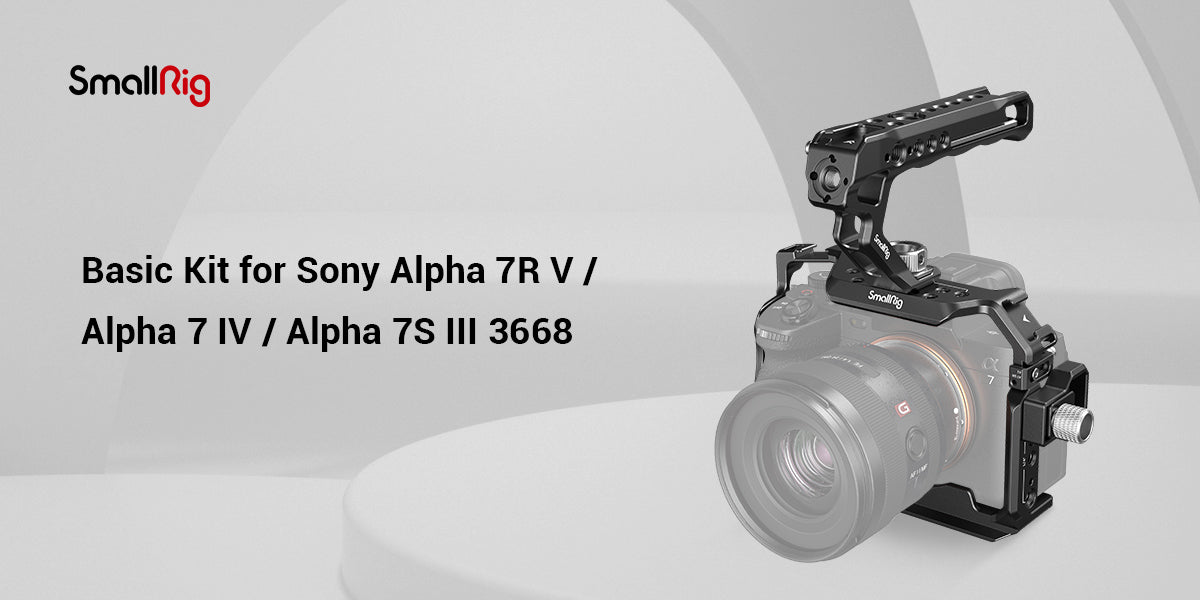 SmallRig Basic Cage Kit for Sony Alpha 7R V  Alpha 7 IV  Alpha 7S III 3668B -1