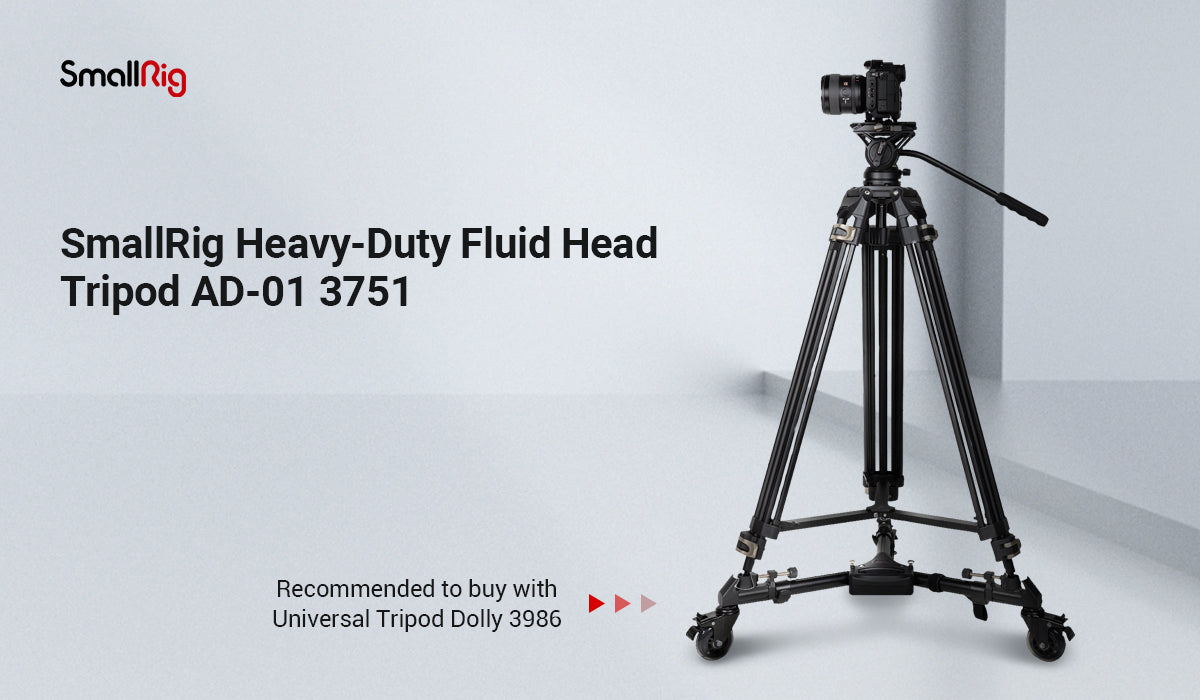 SmallRig Heavy-Duty Fluid Head Tripod AD-01 3751-1