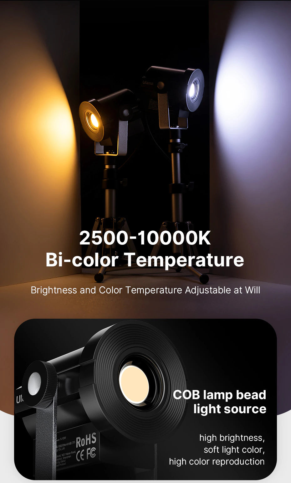 Ulanzi-LT24-Mini-COB-Light-2500K-10000K-Fill-Light-Kit-20