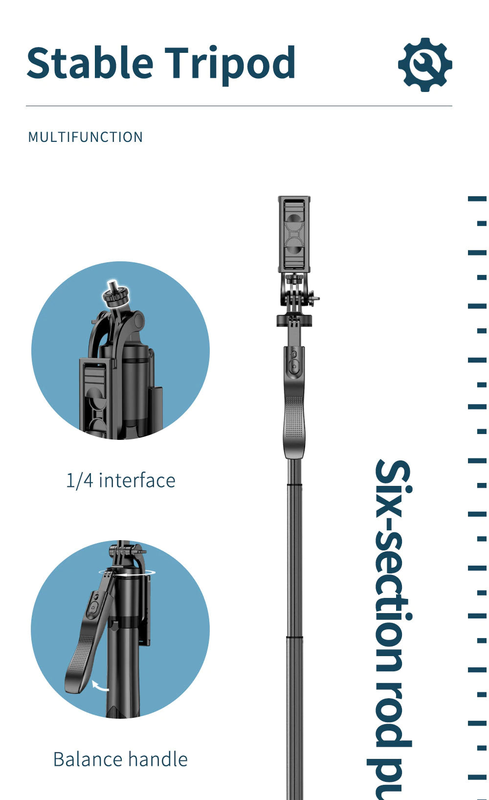 funsnap L16  wireless foldable selfie stick tripod-20