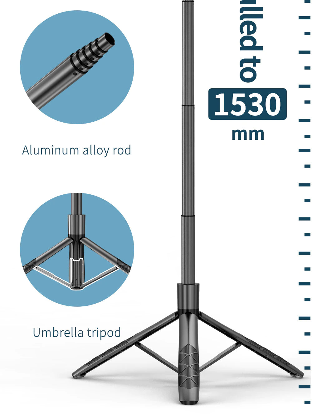 funsnap L16  wireless foldable selfie stick tripod-21