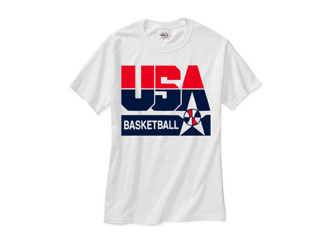1992 Nba Olympic Dream Team Logo White Tee Shirt Hipsetters Clothing Boutique