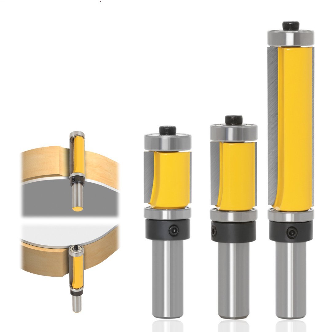 PROMASTERTOOL™ Template & Flush Trim Double Bearing Router Bits - 1/2" Shank - PROMASTERTOOL product image