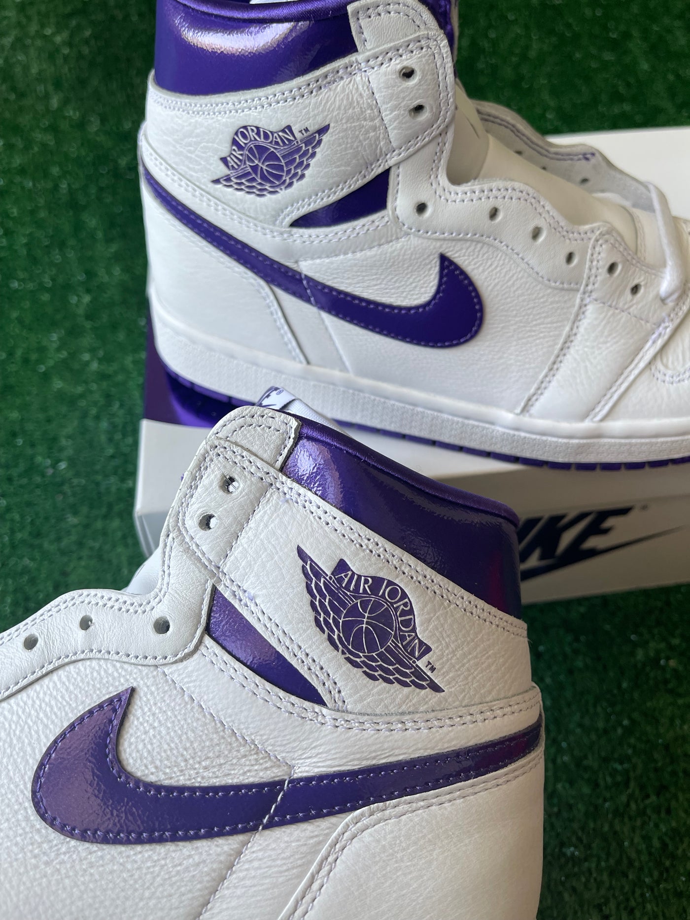 jordan 1 court purple purple laces