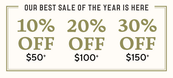 10% off $50 | 20% off $100 | $30 off $150
