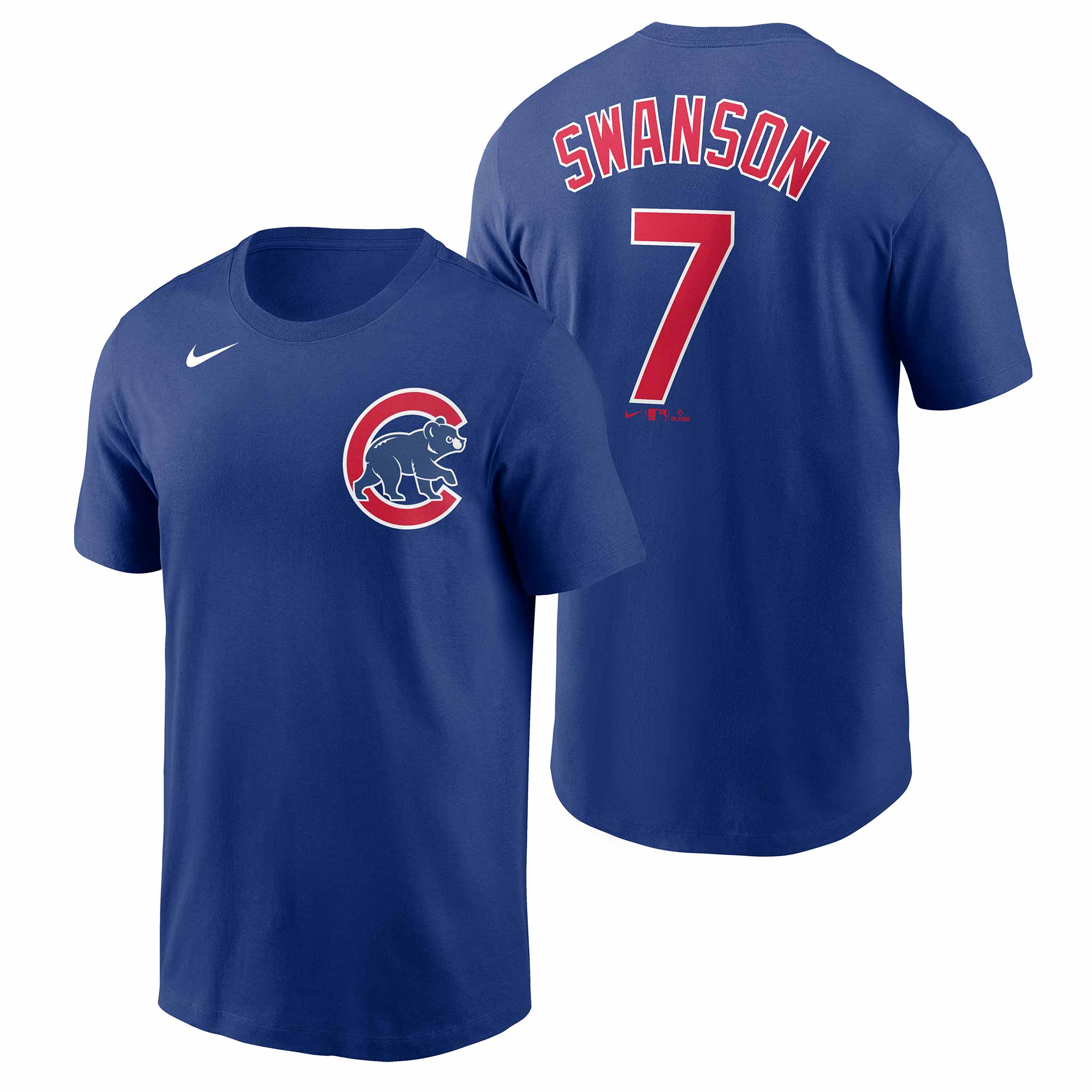 Chicago Cubs Dansby Swanson Nike Name & Number T-Shirt Medium