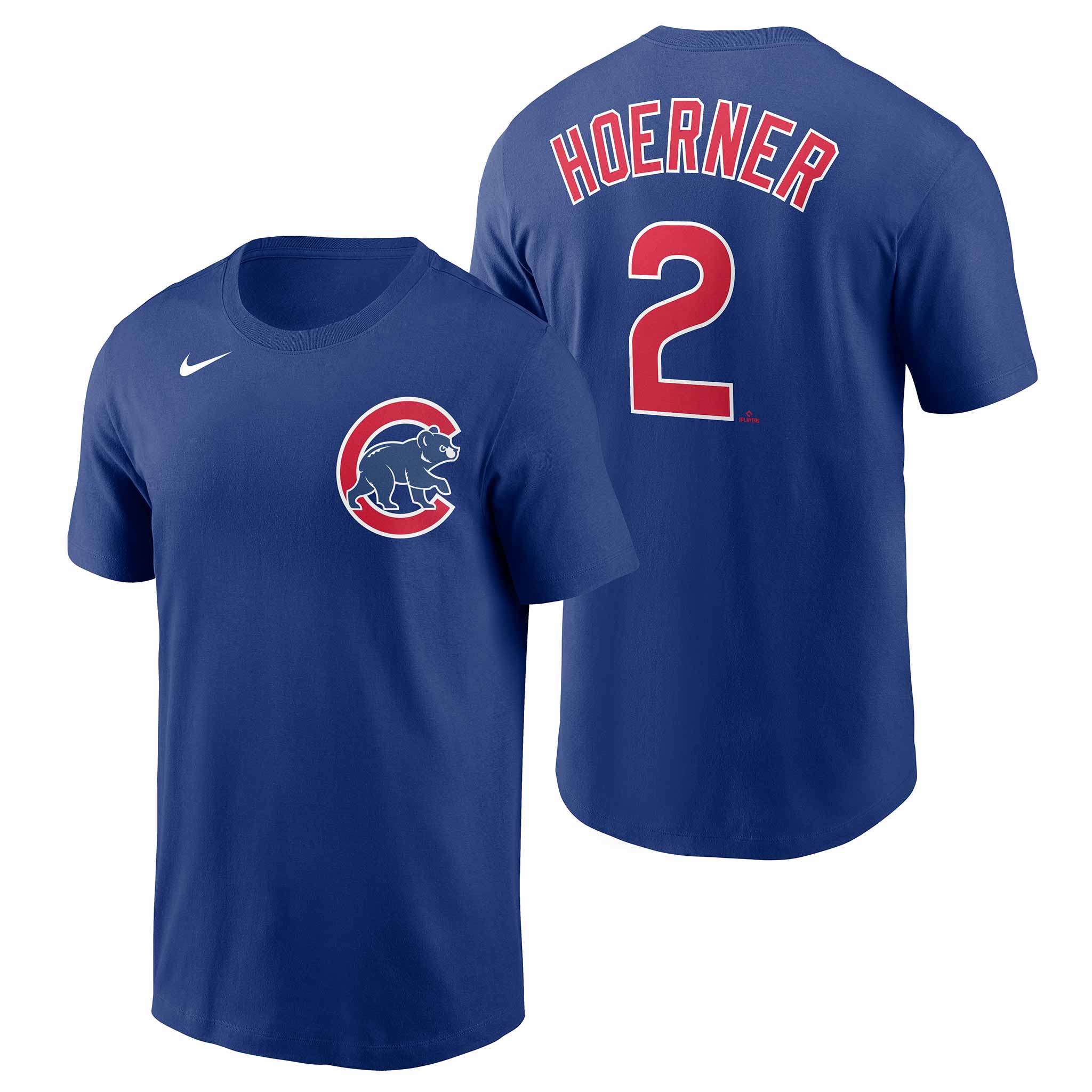 Chicago Cubs Nico Hoerner Nike Name & Number T-Shirt Large