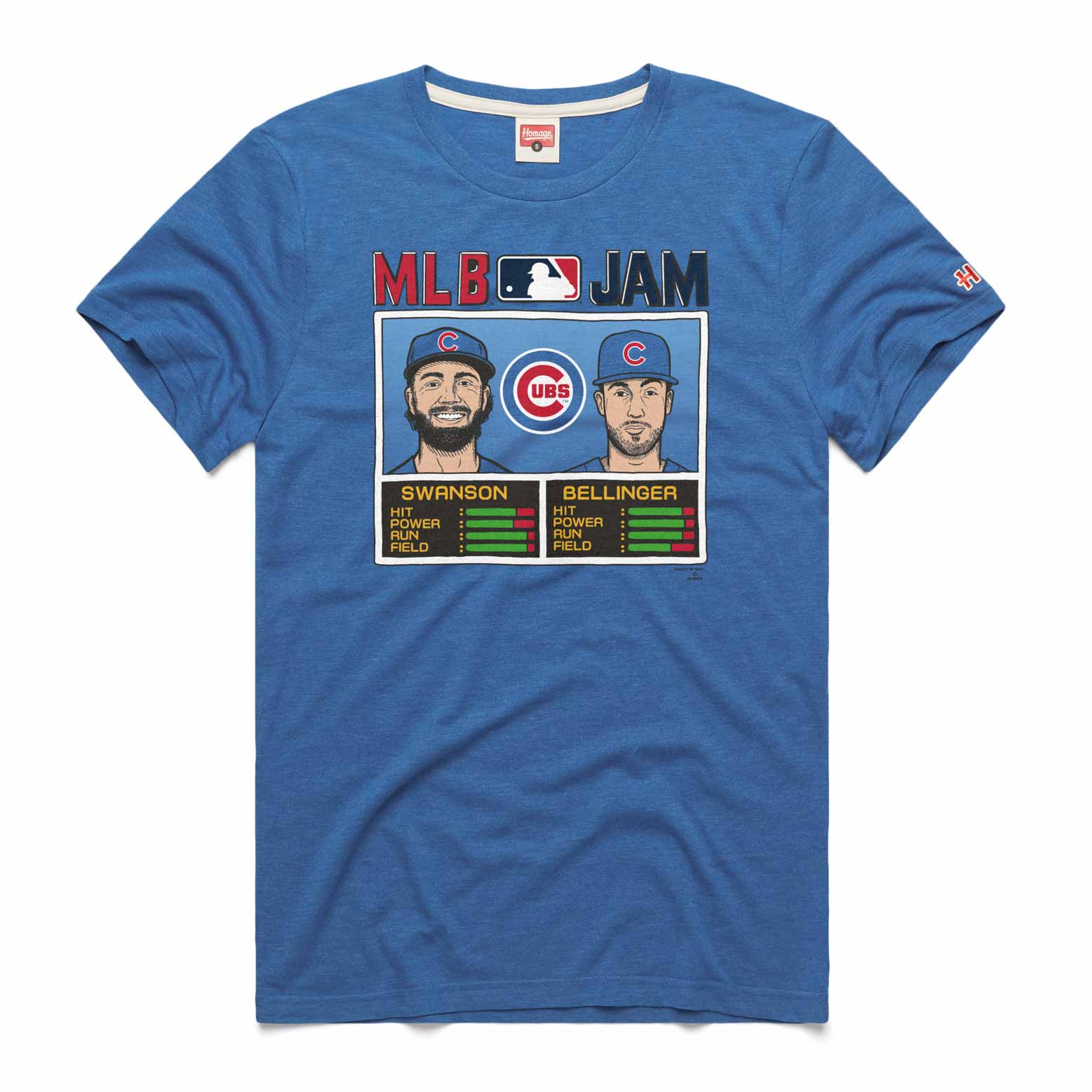 Homage Chicago Cubs MLB Jam Dansby Swanson - Cody Bellinger T Shirt 2x