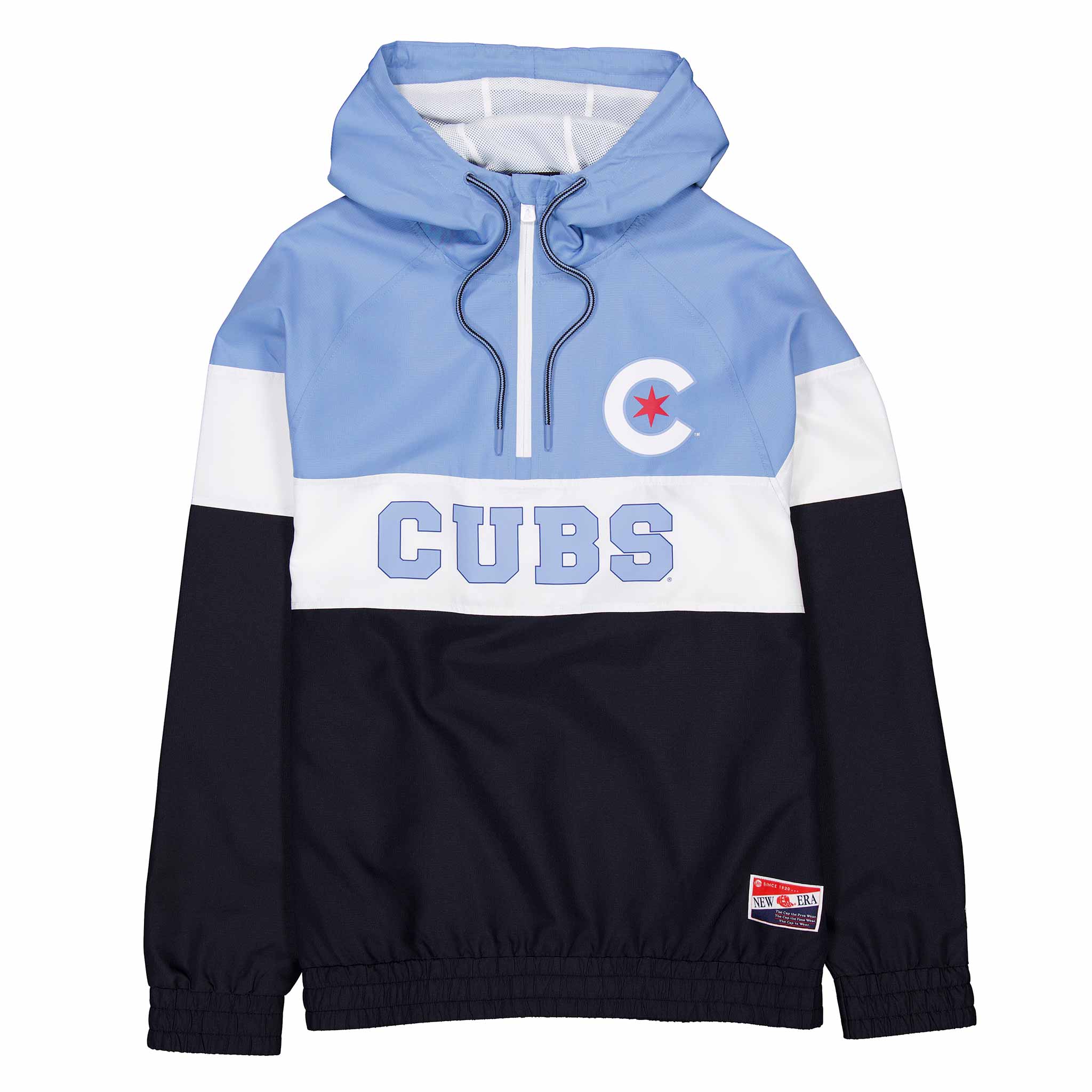 Image of Chicago Cubs City Connect Hooded Pullover Windbreaker Jacket