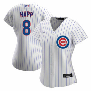Cubs No8 Ian Happ Men's Nike White Fluttering USA Flag Limited Edition Authentic Jersey