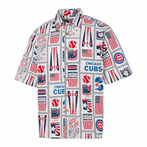 Chicago Cubs Reyn Spooner 50th State Button-Down Shirt - Heathered