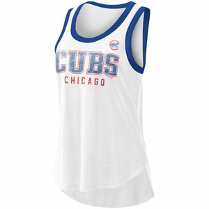 Chicago Cubs Women's Royal Oversized Spirit Jersey V-Neck T-Shirt