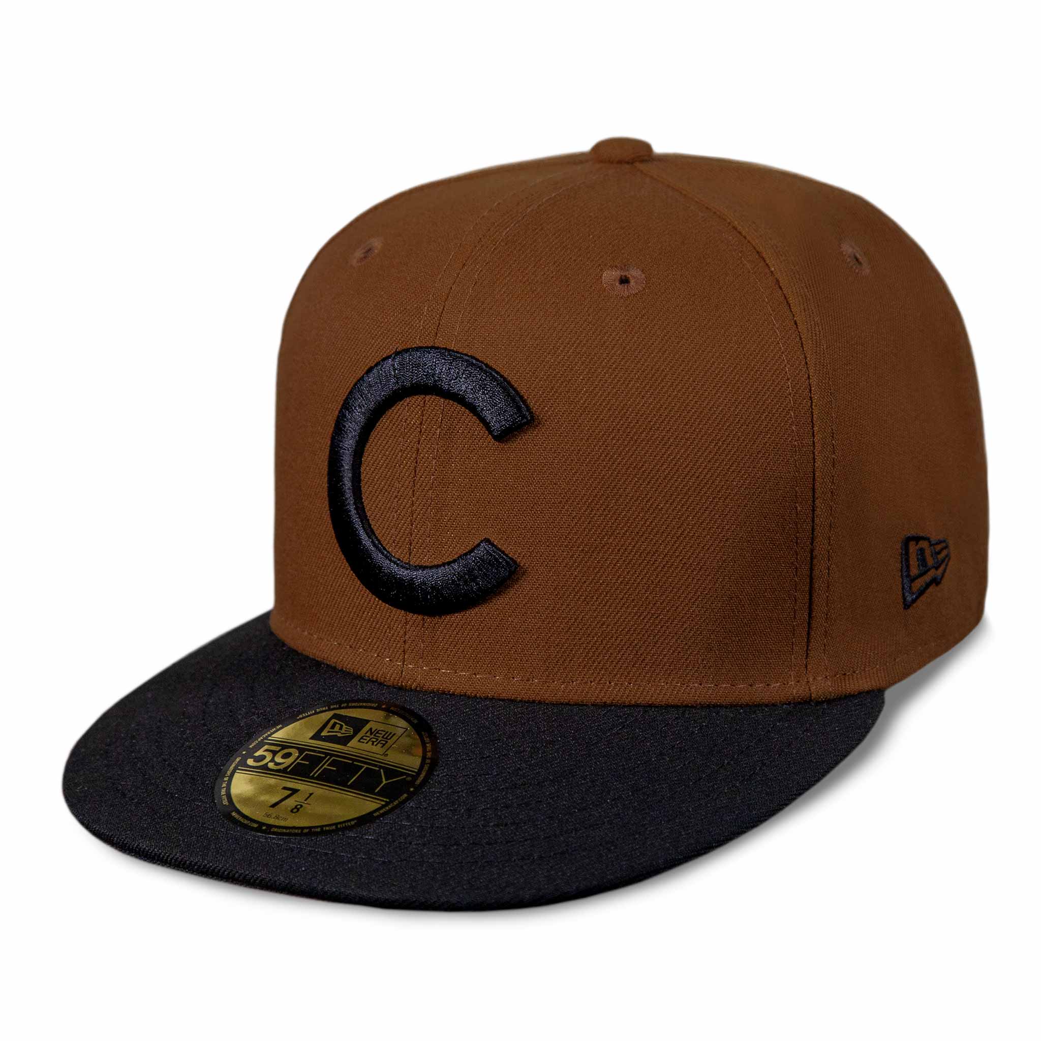 Chicago Cubs 1910 Toasted Peanut and Black 5950 Fitted Cap 6 5/8 = 53 cm