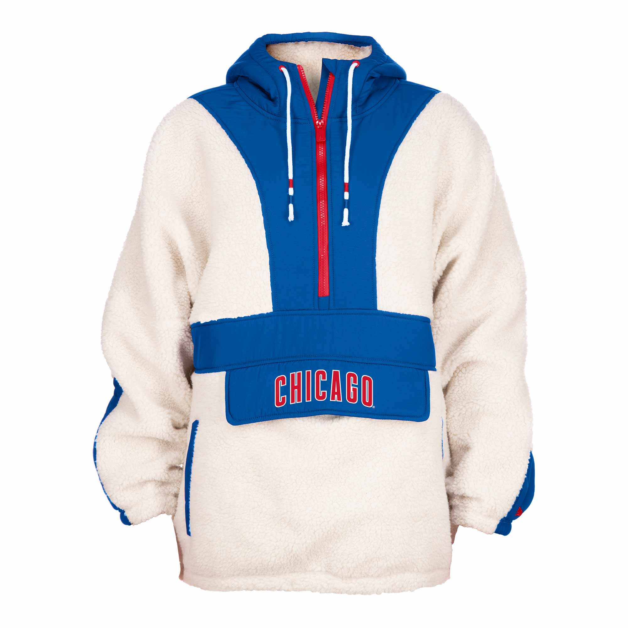 Women's Chicago Cubs New Era Royal Game Day Crew Pullover Sweatshirt