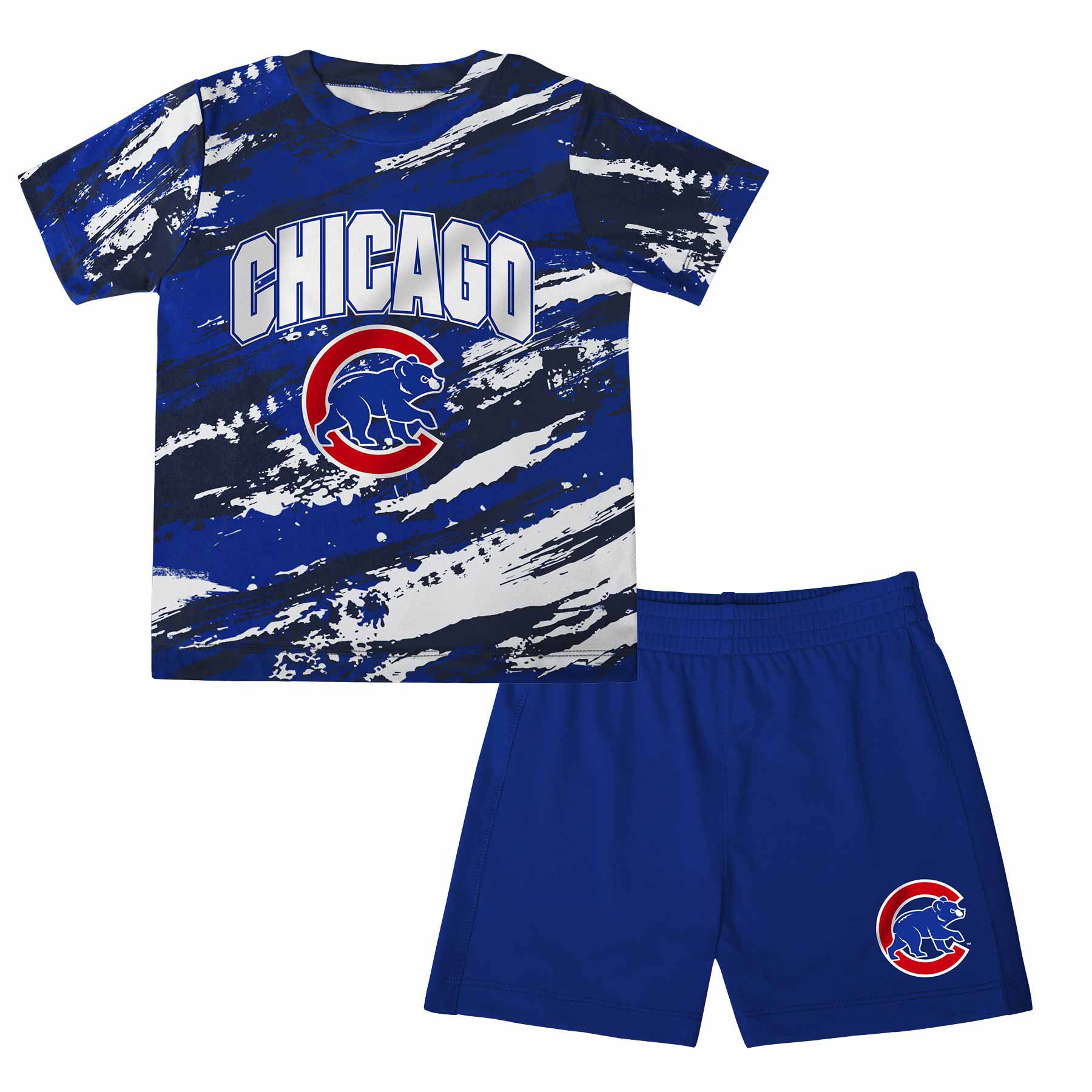 Outerstuff Toddler Royal/Red Chicago Cubs Stealing Homebase 2.0 T-Shirt & Shorts Set Size: 2T