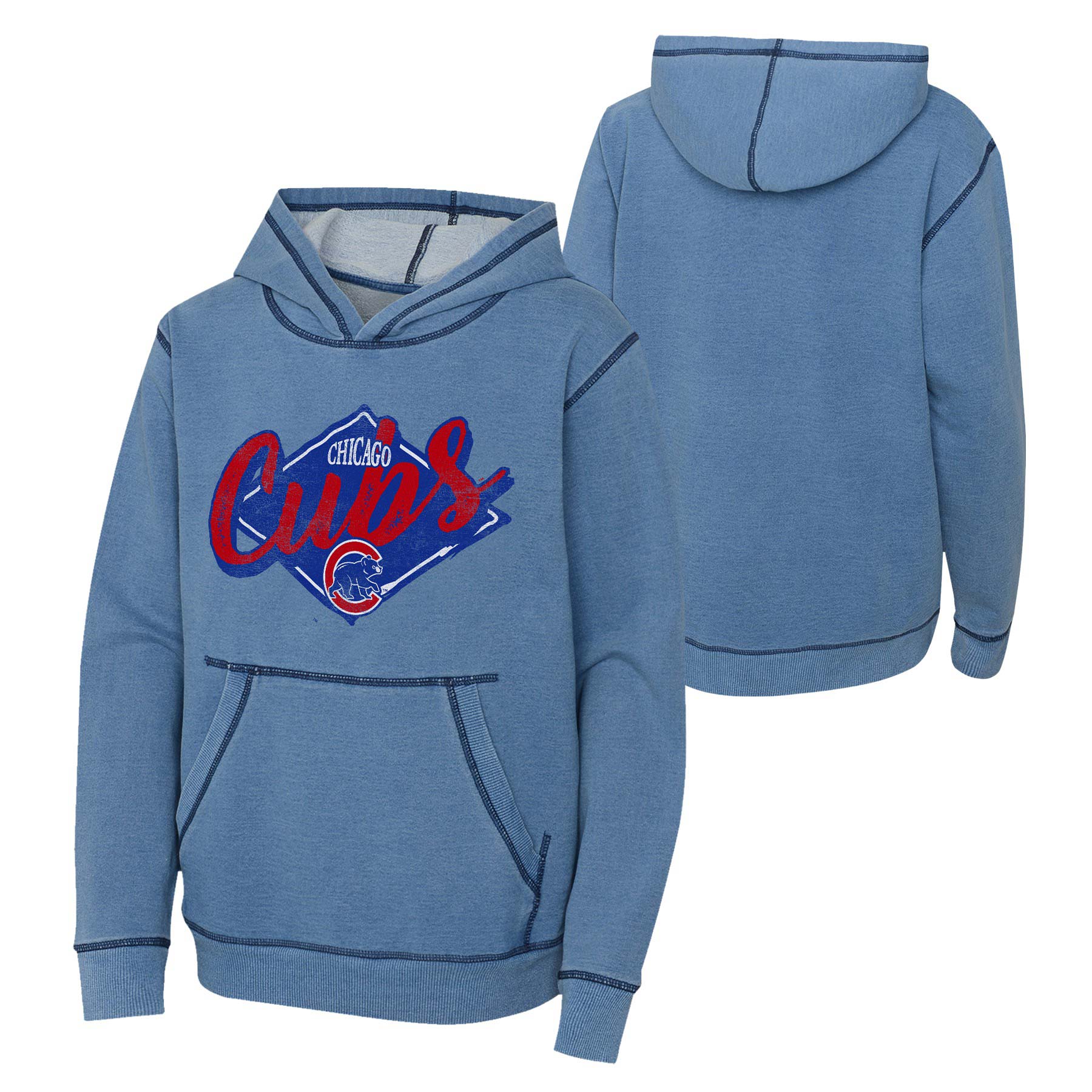 Outerstuff Chicago Cubs Preschool Gasoline Alley Hooded Sweatshirt Large (7)