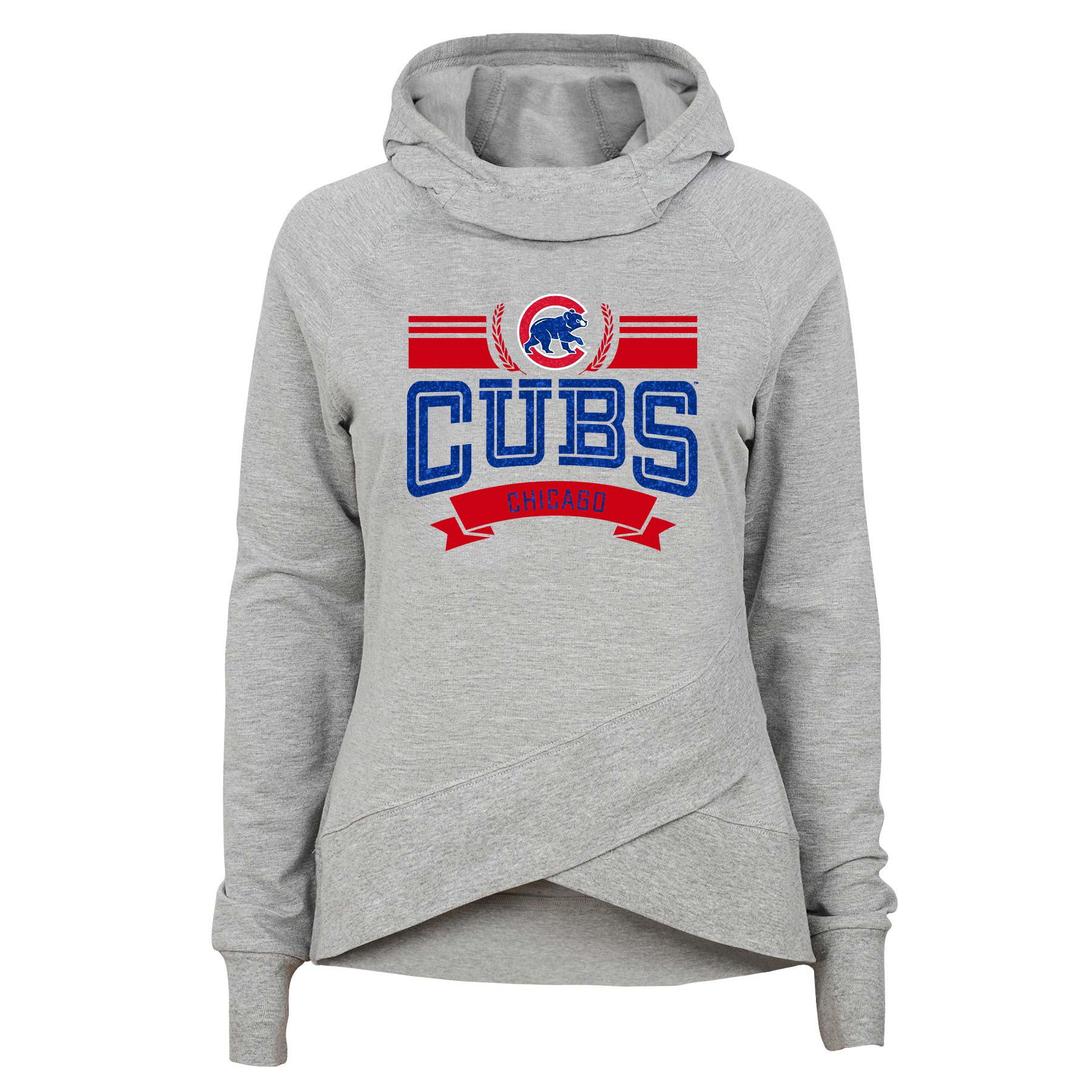 Outerstuff Chicago Cubs Youth Girls America's Team Hooded Sweatshirt Large = 12/14