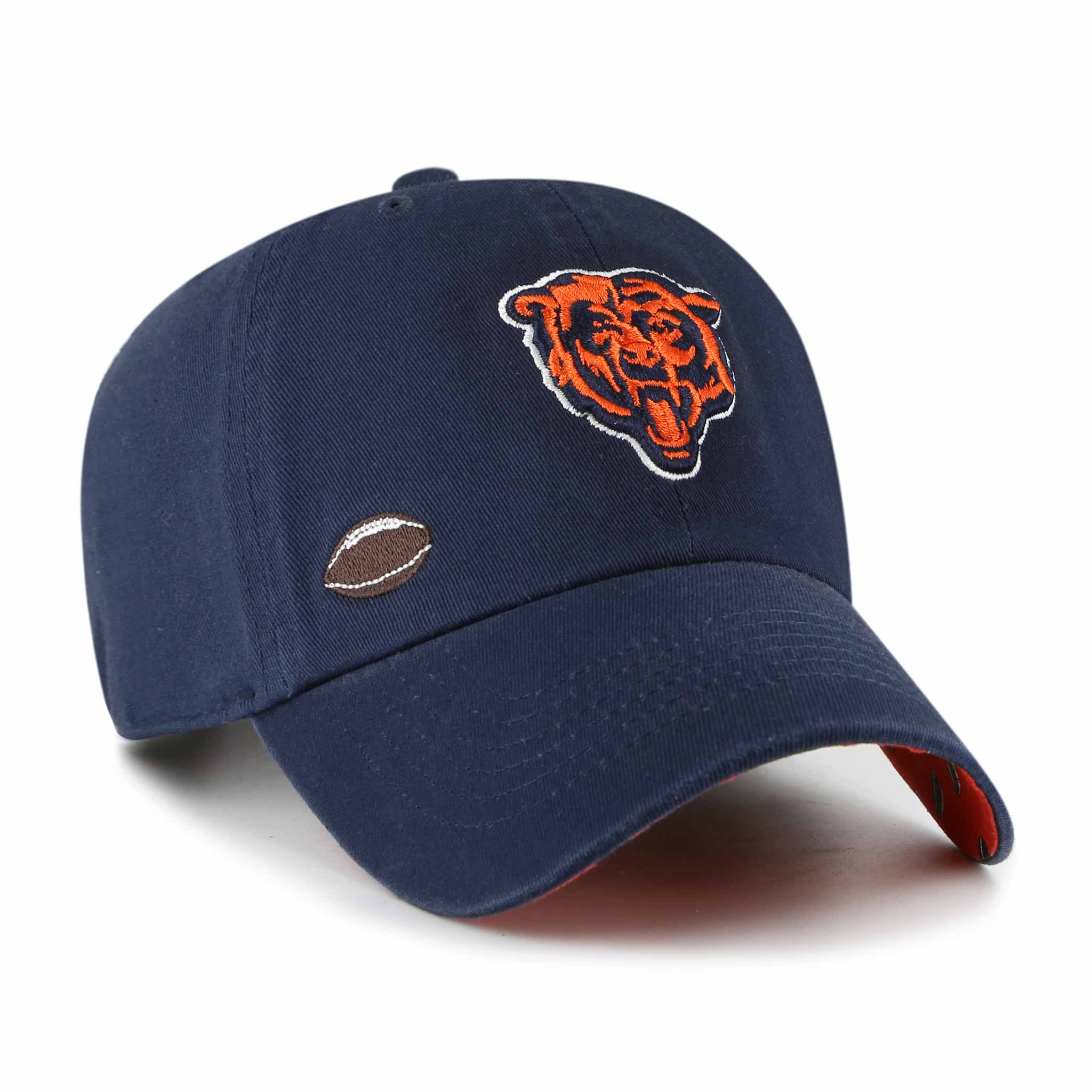 Women's '47 Navy Chicago Bears Confetti Icon Clean Up Adjustable Hat