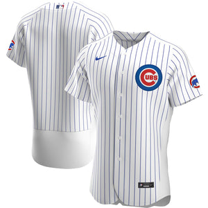 Men's Chicago Cubs Nike Gray Road Authentic Custom Jersey