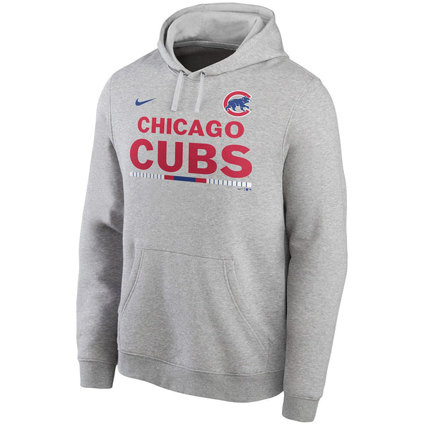 Chicago Cubs Fanatics Branded Iconic Wrigley Field to London Stadium Hoodie  - Sports Grey - Mens