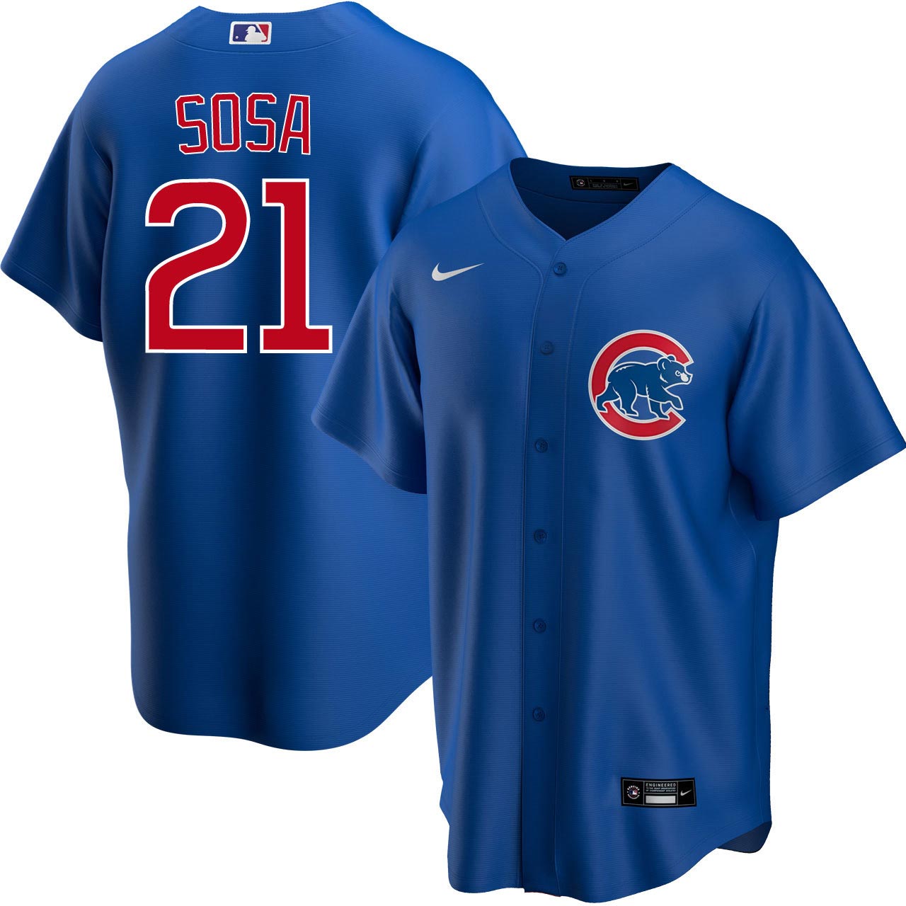 Sammy Sosa Chicago Cubs Men's Home White Wrigley 100th Cooperstown Jersey