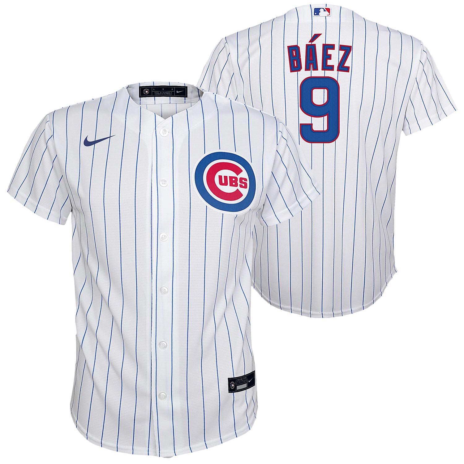 Chicago Cubs Javier Baez Youth Nike Home Twill Player Finished