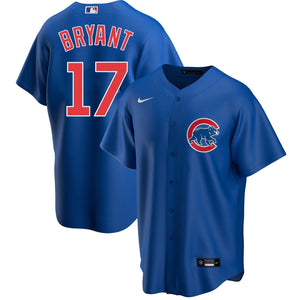 Autographed Chicago Cubs Javier Baez Fanatics Authentic Blue Nike