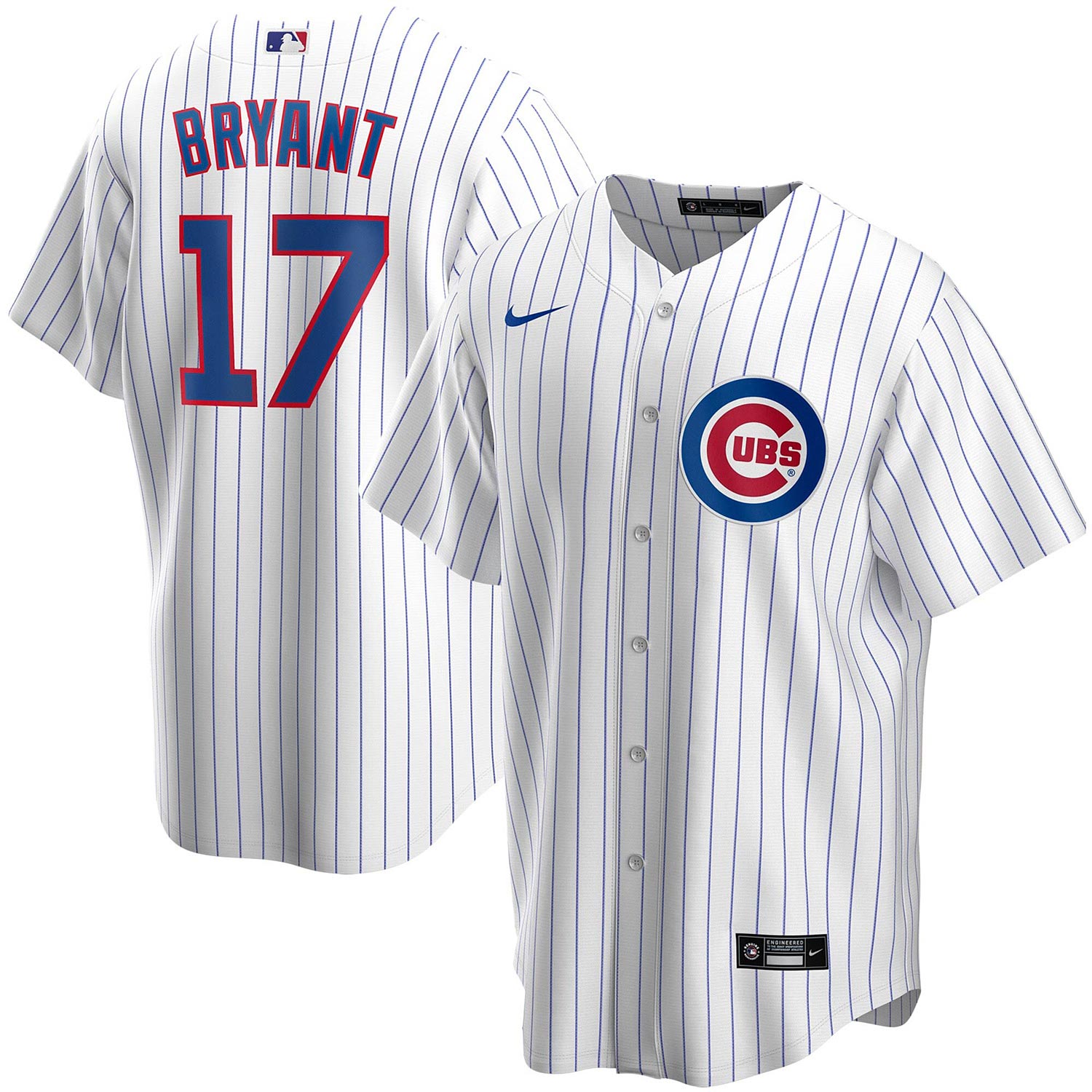 Chicago Cubs Nike Kris Bryant Home Replica Jersey with Authentic Lettering Small