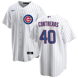 Men's Majestic Chicago Cubs #40 Willson Contreras Authentic White