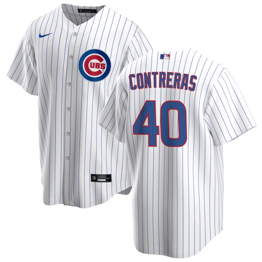 Men's Nike Kyle Schwarber White Chicago Cubs Home 2020 Replica Player Jersey