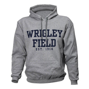 Hooded Sweatshirt Wrigley Field Est 1914 Navy Blue Size Medium Gildan  Unisex