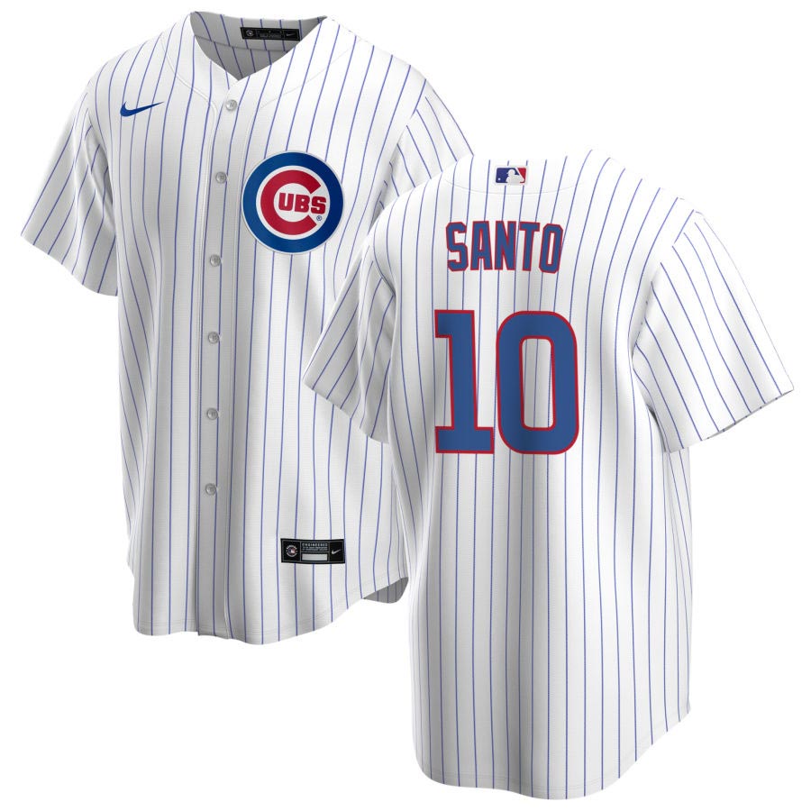 Chicago Cubs Ron Santo Nike Home Authentic Jersey 44 = Medium / Large