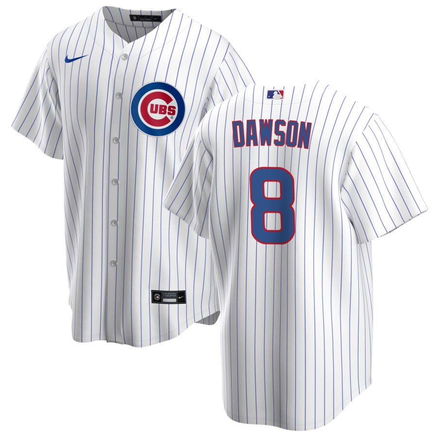 Nike Andre Dawson Chicago Cubs Coop Player Replica Jersey in Blue for Men