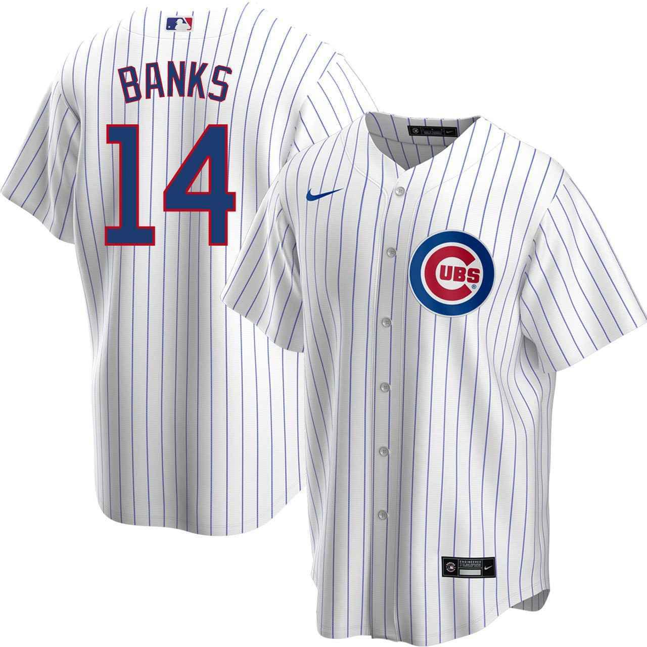 Ernie Banks Chicago Cubs Men's Royal Roster Name & Number T-Shirt 