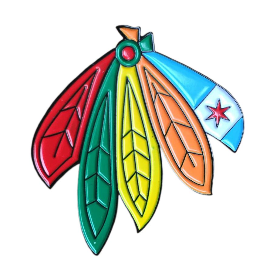 Chicago Blackhawks Souvenir Reverse Retro Logo Pin