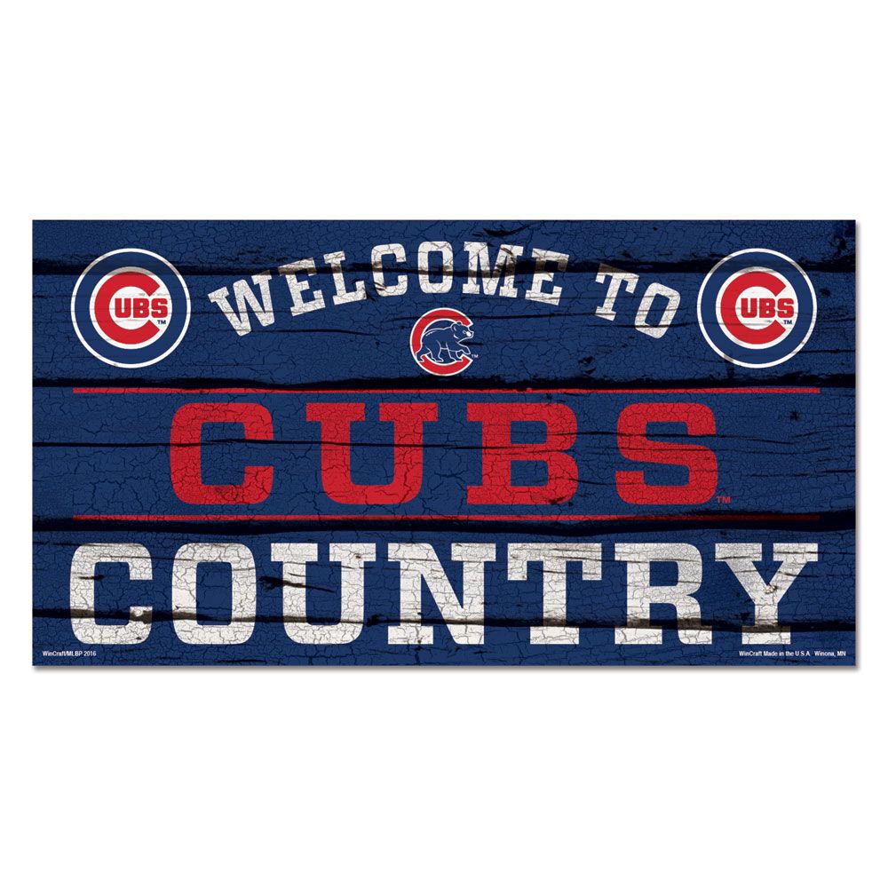 Officially Licensed MLB Chicago Cubs W Flag Rug