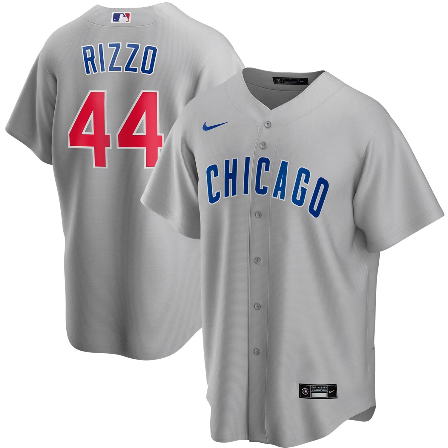 Chicago Cubs Anthony Rizzo Nike Road Replica Jersey With Authentic Lettering