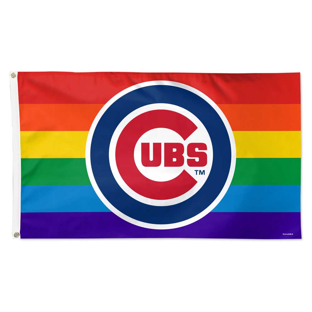 Chicago Cubs 3' x 5' Deluxe Pride Flag by WinCraft