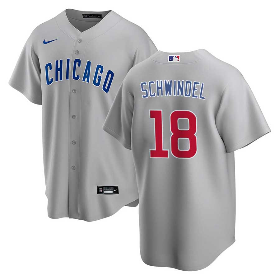 Chicago Cubs Frank Schwindel Nike Road Replica Jersey With