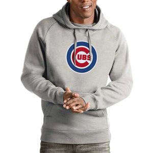 Men's Antigua Navy Chicago Cubs Victory CB Chenille Pullover Hoodie