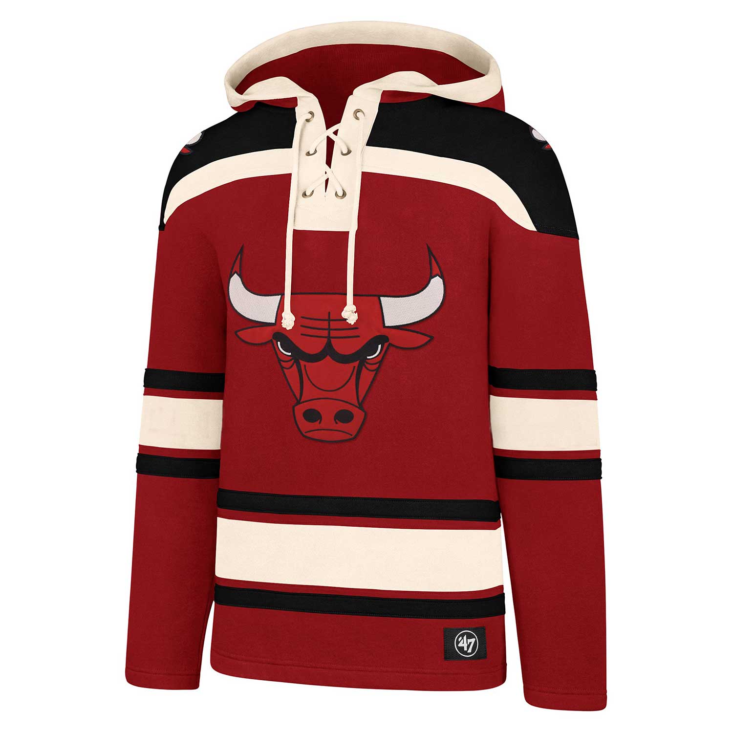 Nike Men's Chicago Bulls Red Logo Hoodie, Medium