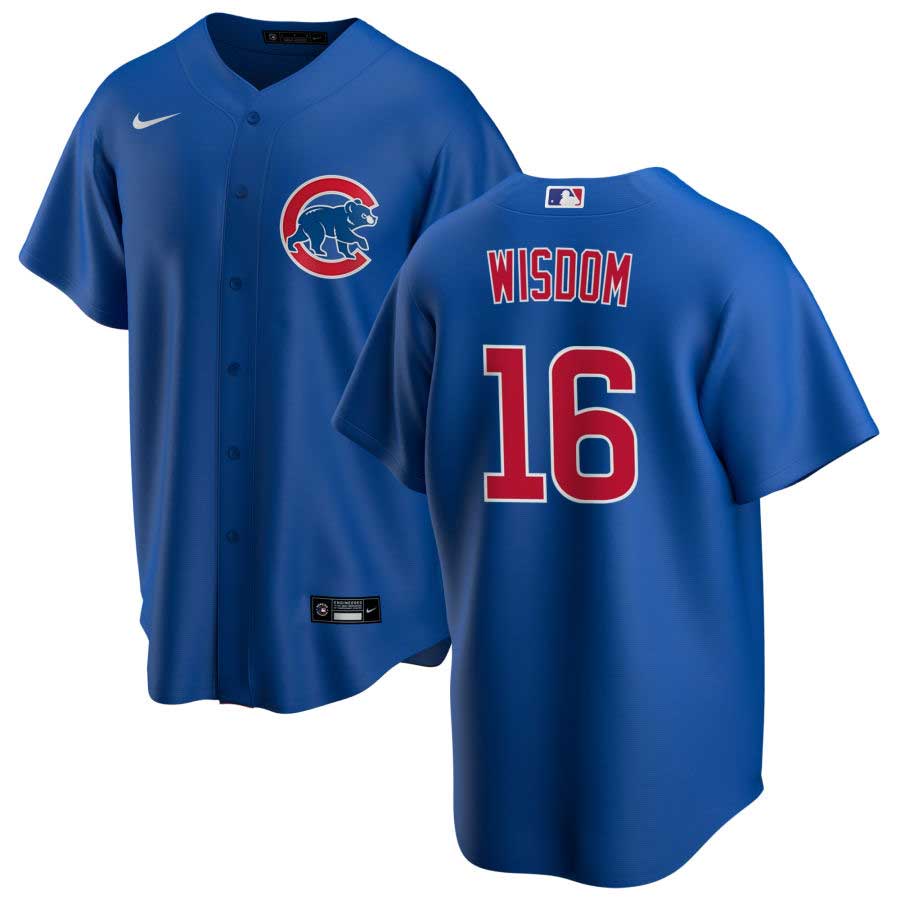 Patrick Wisdom Chicago Cubs Men's Royal Roster Name & Number T-Shirt 