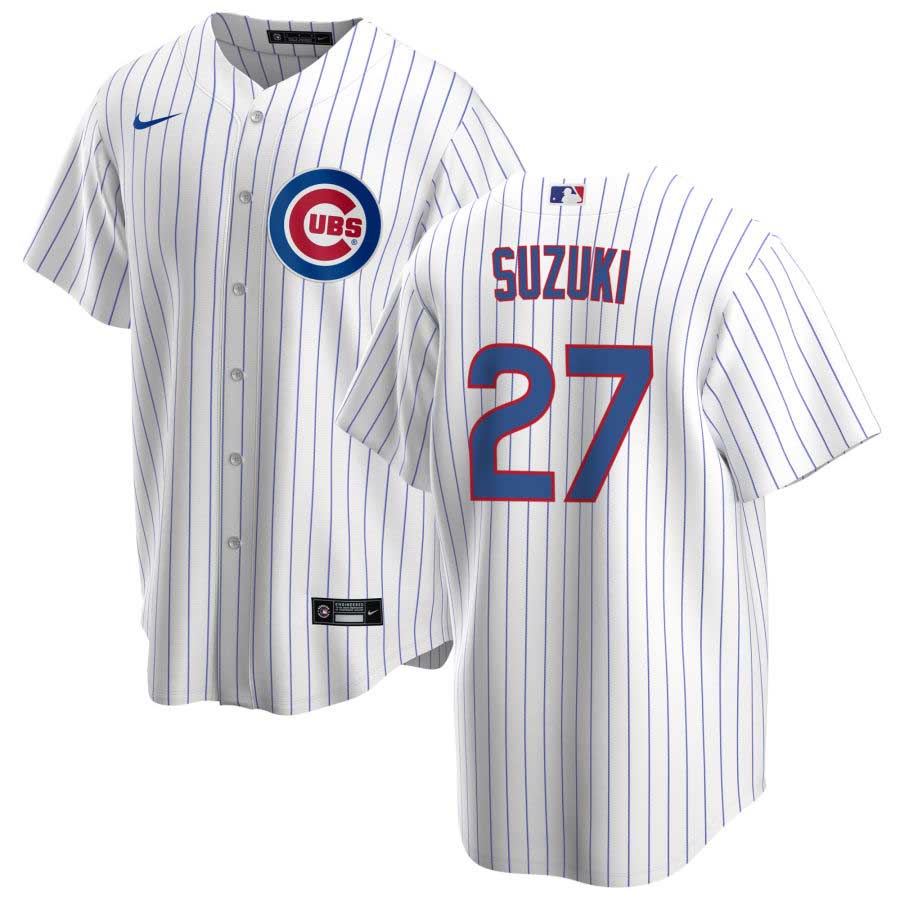 Seiyu Suzuki Signed Authentic 2022 Nike Chicago Cubs Jersey 