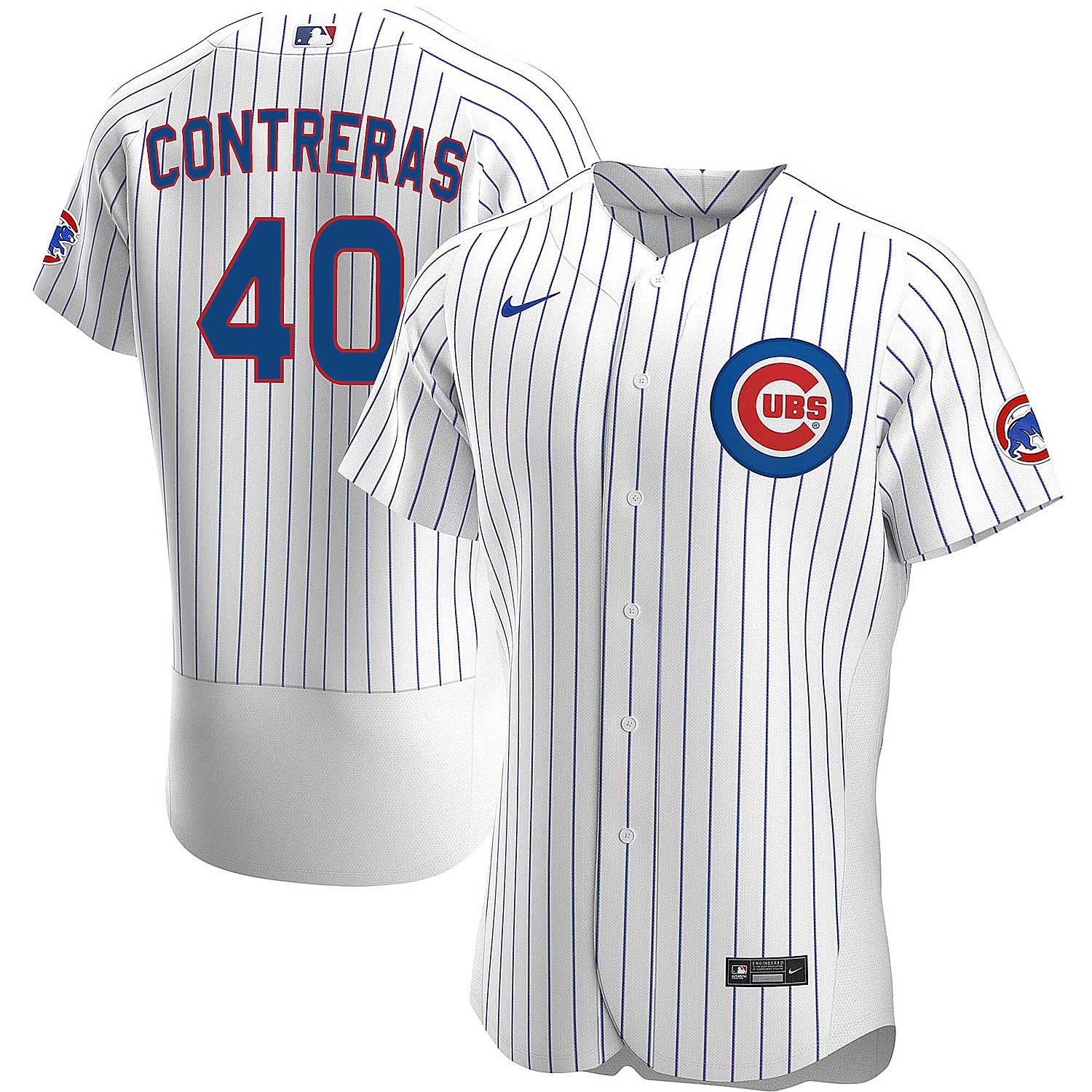 Youth Cubs Willson Contreras #40 Royal 2020 Road Cooperstown Collection Jersey
