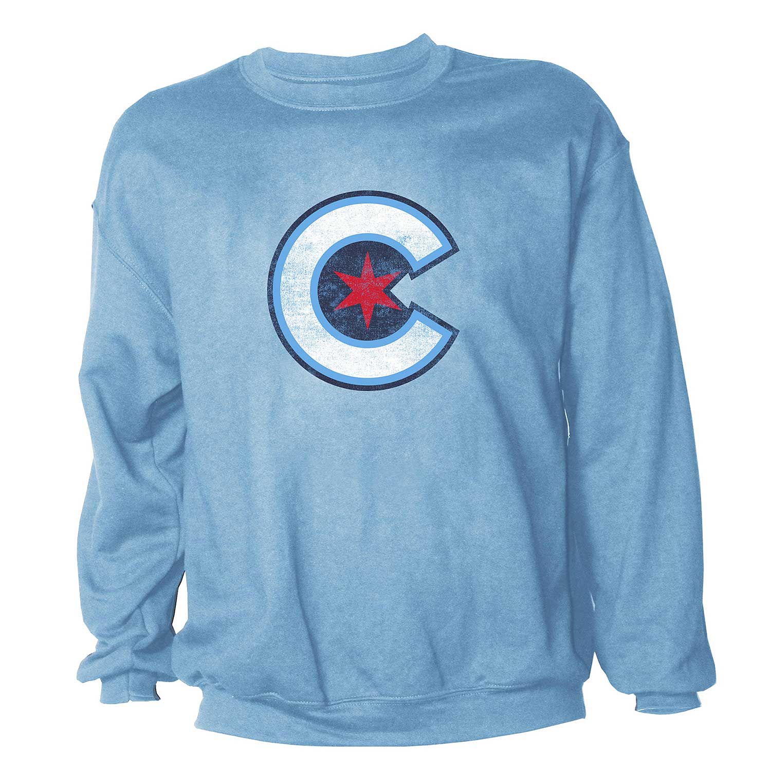 Chicago Cubs City Connect Distressed Crew Sweatshirt