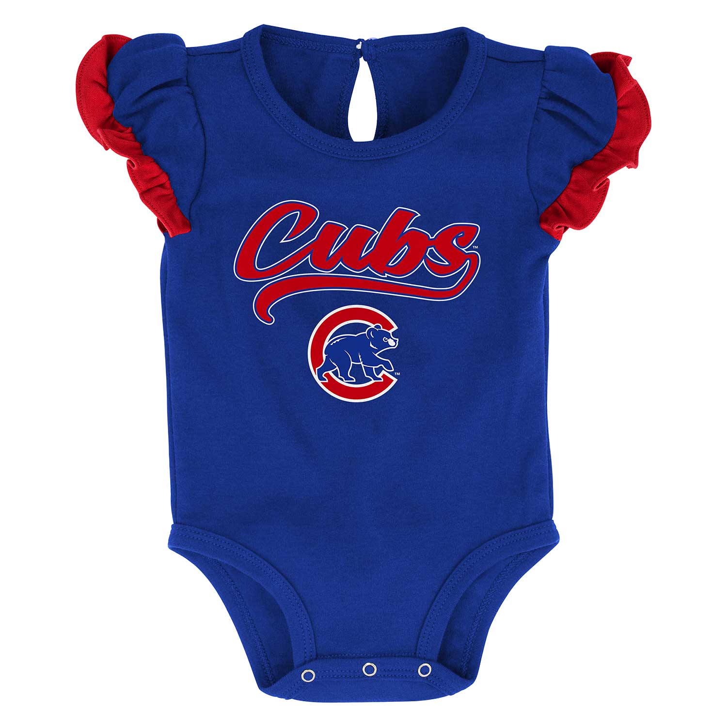 Chicago Cubs Women's FOCO Winter Novelty Pajama Set - Royal Blue